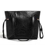 Croco Kraft | Shoulder | Black - Bagonia