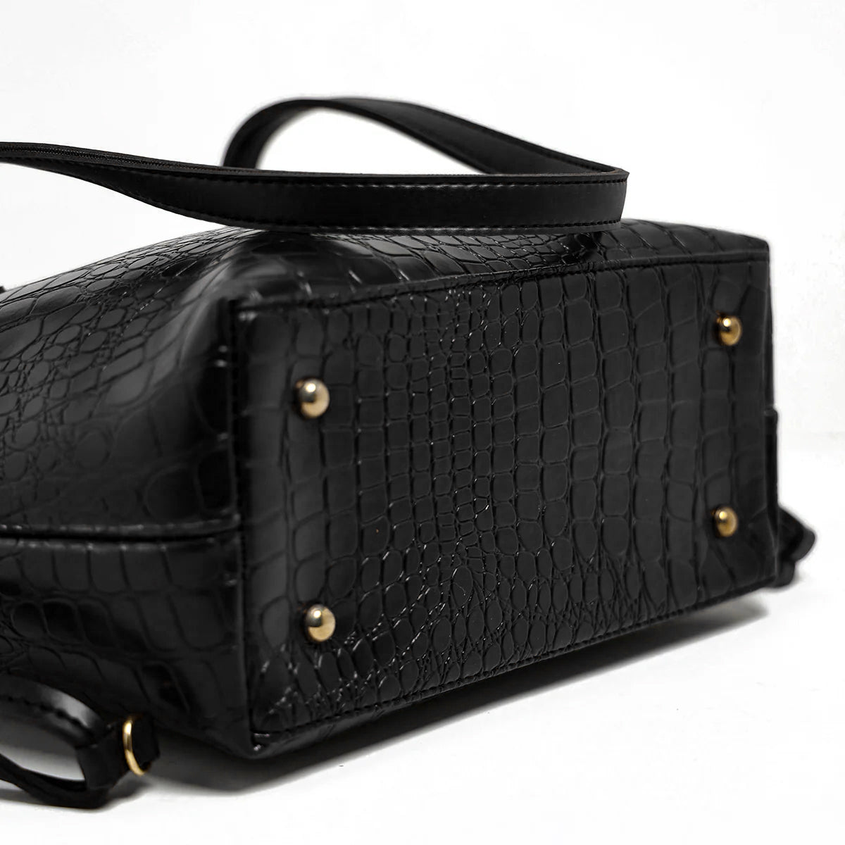 Croco Kraft | Shoulder | Black - Bagonia