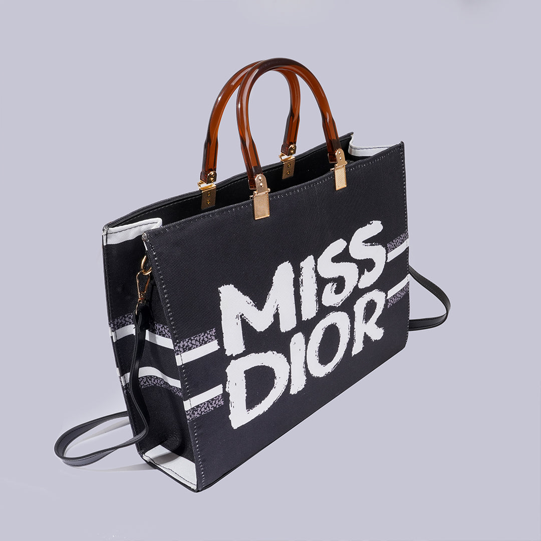 Whinsical Wave | Tote | Black