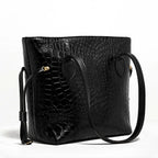 Croco Kraft | Shoulder | Black - Bagonia