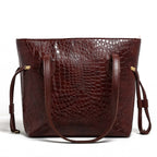 Croco Kraft | Shoulder | Maroon - Bagonia