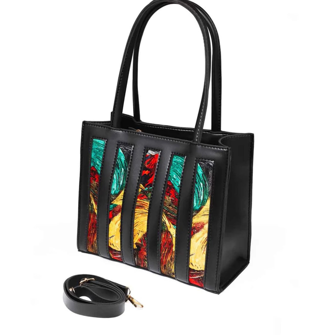 Rainbow | Tote | Black - Bagonia