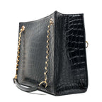 Croco Chic | Shoulder | Black - Bagonia
