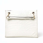 Croco Chic | Shoulder | White - Bagonia