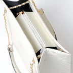 Croco Chic | Shoulder | White - Bagonia