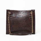 Croco Chic | Shoulder | Brown - Bagonia