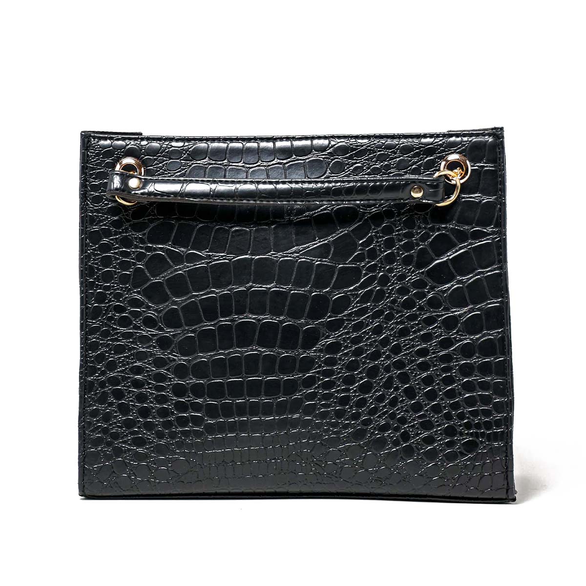 Croco Chic | Shoulder | Black - Bagonia